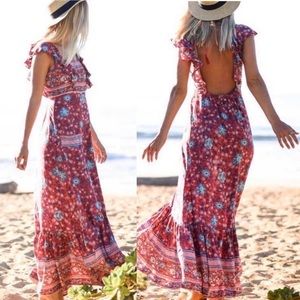 Backless Boho Dress